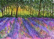 Bluebell Fusion Painting by Barrie Stark