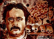 BOB BERDELLA dry blood Painting by Ryan Almighty
