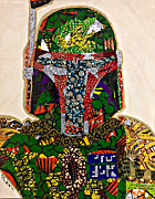 Boba Fett Star Wars Afrofuturist Collection Tapestry - Textile by Apanaki Temitayo M