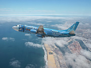 Alaska Airlines Boeing 737-400 - Make a Wish Mixed Media by Erik Simonsen