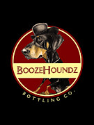 BoozeHoundz Bottling Co. Drawing by John LaFree