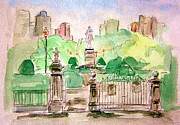 Boston Public Gardens Painting by Julie Lueders Boston Public Gardens Painting by Julie Lueders