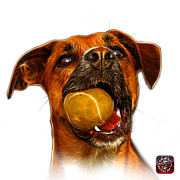Boxer Mix Dog Art - 8173 - WB Digital Art by James Ahn
