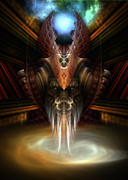 Brimitin Warrior Fractal Portrait Digital Art by Rolando Burbon