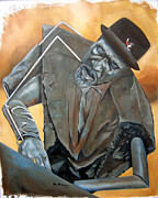 Bronze Monk Painting by Martel Chapman