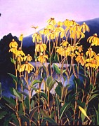Brown Eyed Susans Painting by Daniela Easter