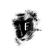 Brushstroke F -Monogram Art by Linda Woods Painting by Linda Woods Brushstroke F -Monogram Art by Linda Woods Painting by Linda Woods