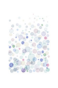 BUBBLES - Abstract watercolor . Painting by Aga and Artur Szafranscy