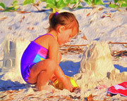 Building Sand Castles Photograph by Ginger Wakem Building Sand Castles Photograph by Ginger Wakem