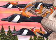 Bumming a ride Painting by Catherine G McElroy
