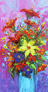 Colorful Wildflowers, Abstract Floral Art #2 Painting by Patricia Awapara
