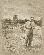 Burgess Meredith in The Twilight Zone Drawing by Esoterica Art Agency