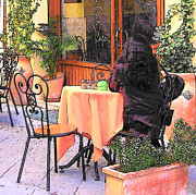 Outdoor Cafe in Montepulciano Tuscany Photograph by Jan Matson