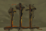 Calvary Digital Art by Charlie Roman