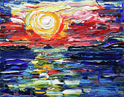 Camel Estuary From Rock Painting by Pete Caswell