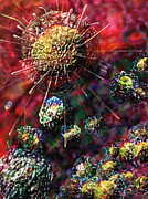 Cancer Cells Digital Art by Russell Kightley
