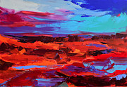 Canyon at Dusk - Art by Elise Palmigiani Painting by Elise Palmigiani Canyon at Dusk - Art by Elise Palmigiani Painting by Elise Palmigiani