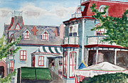 Cape May Victorian Painting by Marlene Schwartz Massey
