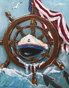 Captain's Home Painting by Miroslaw  Chelchowski