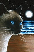 Cat 396 Siamese Painting by Lucie Dumas Cat 396 Siamese Painting by Lucie Dumas