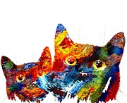 Cat 608 Painting by Lucie Dumas Cat 608 Painting by Lucie Dumas