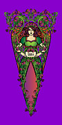 Celtic Forest Fairy - Wit Digital Art by Celtic Artist Angela Dawn MacKay
