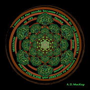 Celtic Tree of Life Mandala Digital Art by Celtic Artist Angela Dawn MacKay