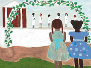 Ceremony in Sisterhood Painting by Kafia Haile