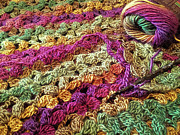 Ch 3, 2 Tr Cl in Sc Tapestry - Textile by Susan Maxwell Schmidt