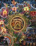 Chacruna Versucum 2007 version  Painting by Pablo Amaringo