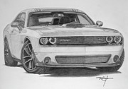 Challenger R/t Drawing by Dan Menta