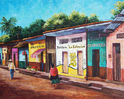 Chiapas Neighborhood Painting by Candy Mayer