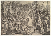 Christ Carrying the Cross Drawing by Jacques Bellange