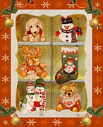 Christmas At The Cuddly House Painting by Angeles M Pomata Christmas At The Cuddly House Painting by Angeles M Pomata