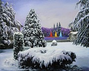 Still Night Painting by Richard Barone