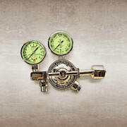 Chrome Regulator Gauges Photograph by YoPedro
