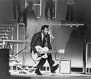 Chuck Berry B. 1926 On Stage, Playing Photograph by Everett