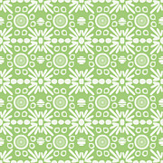 Cilantro- Green and White Art by Linda Woods Mixed Media by Linda Woods