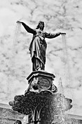 Cincinnati Fountain Tyler Davidson Genius of Water Statue Photograph by Paul Velgos