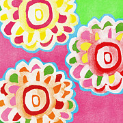 Fiesta Floral 2 Painting by Linda Woods