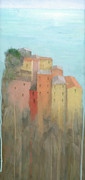 Cinque Terre Painting by Steve Mitchell