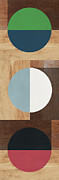 Cirkel Trio- Art by Linda Woods Mixed Media by Linda Woods
