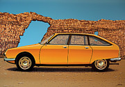Citroen GS 1970 Painting Painting by Paul Meijering