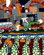 City Limits Painting by Rojax Art