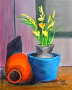 Clay Display Painting by Peggy King