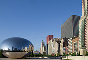 Cloudgate Reflects Michigan Avenue  Photograph by David Levin