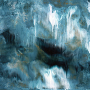 Clouds Rolling In- Abstract Art by Linda Woods Painting by Linda Woods