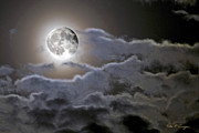 Cloudy Moon Photograph by Dan McGeorge
