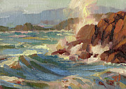 Coastline Painting by Steve Henderson Coastline Painting by Steve Henderson
