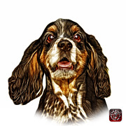Cocker Spaniel Pop Art - 8249 - WB Mixed Media by James Ahn